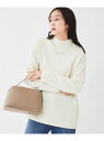 【SALE/20%OFF】ラムウールカシミヤ ボトルネックプルオーバーニット UNTITLED アンタイトル トップス ニット ブルー ピンク ブラック グレー...