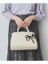 【SALE/30%OFF】【2WAY】フラワーチャーム付きショルダー取外し可バッグ index インデックス バッグ ショルダーバッグ ホワイト ブルー ブラッ...
