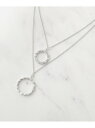 【SALE/5%OFF】ジルコニアWリングネックレス【ギフトBOX入り】 COUP DE CHANCE クード シャンス アクセサリー・腕時計 ネックレス ゴー...