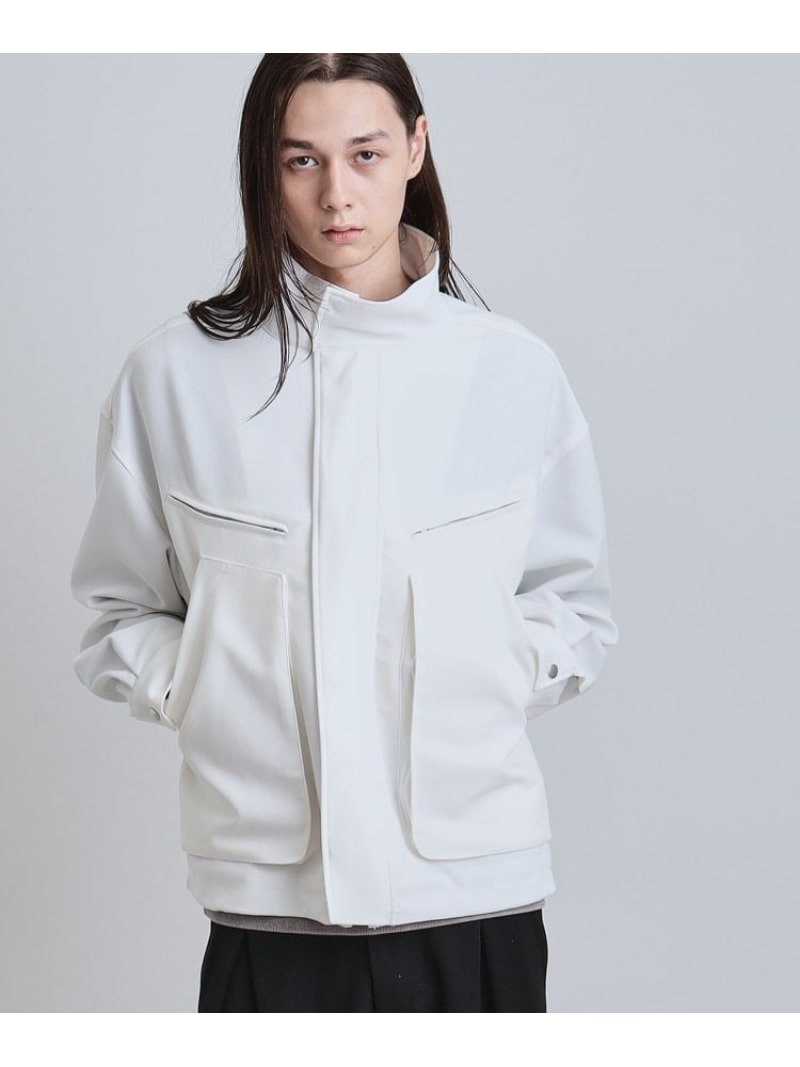 フライトジャケット tk.TAKEO KIKUCHI ティーケータケオキクチ ジャケット・アウター ブルゾン・ジャンパー ブラック ホワイト【先行予約】*【送料無料】[Rakuten Fashion]のサムネイル