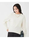 【SALE/20%OFF】ラムウールカシミヤ パフスリーブプルオーバーニット UNTITLED アンタイトル トップス ニット ブラウン ブラック ホワイト ピ...