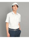 【SALE/30%OFF】【UVカット/吸水速乾】千鳥柄 ポケットあり 半袖ポロシャツ adabat アダバット トップス ポロシャツ カーキグリーン ホワイト...