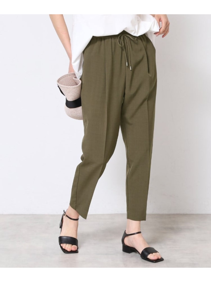 【SALE／46%OFF】【ウエストゴム・洗える】センターライン入りテーパードパンツ(XS~L) Dessin デッサン パンツ その他のパンツ グレー ブルー ネイビー イエロー カーキグリーン【RBA_E】【送料無料】[Rakuten Fashion]のサムネイル