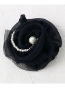 【入卒/セレモニー】チュールローズコサージュ SHOO・LA・RUE シューラルー アクセサリー・腕時計 ブローチ・コサージュ・バッジ ピンク グレー ネイビー...