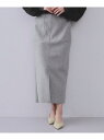 【SALE/20%OFF】ウールライクストレッチタイトスカート【洗濯機洗い可】 OPAQUE.CLIP オペークドットクリップ スカート ロング・マキシスカート...