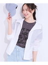 【SALE/30%OFF】【S-LL】程よいシアー感 大人世代の軽やかフードブルゾン SHOO・LA・RUE シューラルー ジャケット・アウター ブルゾン・ジャ...
