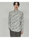【SALE/51%OFF】幾何学柄シャツ tk.TAKEO KIKUCHI ティーケータケオキクチ トップス シャツ・ブラウス ブラック ホワイト ベージュ【R...