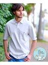 【接触冷感/抗菌防臭/消臭】ICE CLEAR COTTON オーバーフィットポロシャツ DRESSTERIOR ドレステリア トップス ポロシャツ ネイビー ...