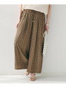 【SALE/20%OFF】【セットアップ可能/ウエストゴム】小紋柄パンツ UNTITLED アンタイトル パンツ その他のパンツ ネイビー【RBA_E】【送料無...
