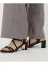 【SALE/10%OFF】プレートヒールクロスベルトサンダル ESPERANZA エスペランサ シューズ・靴 サンダル ベージュ ブラック グリーン【RBA_E...