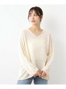 【日本製】ツムギ Vネックプルオーバー LAURA ASHLEY HOME ローラ アシュレイ トップス ニット ブルー ホワイト【送料無料】[Rakuten ...