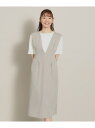 【SALE/30%OFF】【ロングシーズン使える/伸縮性あり/通勤】カットツイルジャンスカ ITS' DEMO イッツデモ ワンピース・ドレス その他のワンピー...