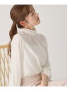 【SALE/40%OFF】【洗える/日本製】ねじりデザインブラウス COUP DE CHANCE クード シャンス トップス シャツ・ブラウス ホワイト ネイビ...
