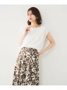 【ジャージ素材】インナードッキングシアーカットソー UNTITLED アンタイトル トップス カットソー・Tシャツ ホワイト グレー グリーン【送料無料】[Ra...