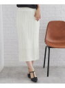 【SALE/30%OFF】カットフリンジニットタイトスカート/セットアップ対応【洗濯機洗い可】 index インデックス スカート ロング・マキシスカート ブラ...