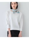 【SALE/55%OFF】春SALE!【洗える/無縫製】美シルエット ドルマンスリーブニット INDIVI インディヴィ トップス ニット ホワイト ブルー イ...