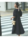 【SALE/30%OFF】サッカーストライプワンピース【吸水速乾/イージーアイロン/洗濯機洗い可】 OPAQUE.CLIP オペークドットクリップ ワンピース・...