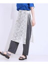 【SALE/20%OFF】【洗える】チュール刺繍ラップスカート SHOO・LA・RUE シューラルー スカート その他のスカート ブラック ホワイト【RBA_E...