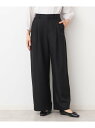 【SALE/50%OFF】【後ろゴム・洗える・セットアップ可能】タック入りワイドパンツ(S~L) Dessin デッサン パンツ その他のパンツ ブラック【RB...