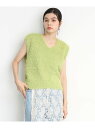 【SALE/40%OFF】【ヒルナンデス!で紹介】Vネックフェザーベスト/洗える THE SHOP TK ザ ショップ ティーケー トップス ベスト・ジレ ブラ...