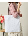 【SALE/50%OFF】【A4対応】花柄薄マチトート ITS' DEMO イッツデモ バッグ トートバッグ ホワイト ブラック ピンク【RBA_E】[Raku...