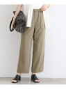 【SALE/60%OFF】【洗える/2WAY】麻ライクワークパンツ INDIVI インディヴィ パンツ その他のパンツ ネイビー カーキグリーン【RBA_E】【...