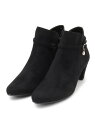 【SALE/50%OFF】デコレーションミドルヒールショートブーツ ESPERANZA エスペランサ シューズ・靴 ブーツ レッド ベージュ ブラック【RBA_...
