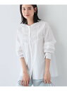【SALE/30%OFF】春SALE!【UVケア/カラーストライプ柄】タックデザインブラウス INDIVI インディヴィ トップス シャツ・ブラウス グリーン ...
