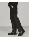 【SALE/55%OFF】デニムコンビスウェットパンツ tk.TAKEO KIKUCHI ティーケータケオキクチ パンツ その他のパンツ ブラック グレー【RB...