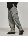【SALE/50%OFF】フレアカーゴパンツ tk.TAKEO KIKUCHI ティーケータケオキクチ パンツ その他のパンツ ブラック グリーン グレー【RB...