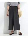 【S-LL/ひんやり】さらさらストレッチ ガウチョパンツ SHOO・LA・RUE シューラルー パンツ その他のパンツ ブラック ブラウン【送料無料】[Raku...