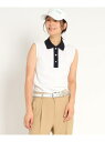 【SALE/30%OFF】バイカラー ノースリーブポロシャツ adabat アダバット トップス ポロシャツ ホワイト ネイビー パープル【RBA_E】【送料無...