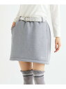 【SALE/50%OFF】【リバーシブル】格子柄 台形スカート adabat アダバット スカート ミニスカート グレー【RBA_E】【送料無料】[Rakute...