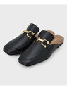【SALE/30%OFF】【CAMINAND】スクエアトゥ ローファー型ミュール UNTITLED アンタイトル シューズ・靴 サンダル ブラック【RBA_E】...