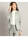 【SALE/70%OFF】【洗える/セレモニー/通勤/セットアップ可】女性らしい美シルエット,ノーカラージャケット COUP DE CHANCE クード シャン...