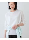 【SALE/60%OFF】春SALE!【洗える】コットンリネン ドルマンニット INDIVI インディヴィ トップス ニット グレー ホワイト グリーン ブラッ...