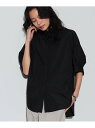 【SALE/20%OFF】タックスリーブフォルムシャツ GALLEST インディヴィ トップス シャツ・ブラウス ブラック レッド ベージュ【RBA_E】【送料...