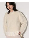 【SALE/28%OFF】ウェーブシャギーニット GALLEST インディヴィ トップス ニット イエロー ホワイト グレー【RBA_E】【送料無料】[Raku...