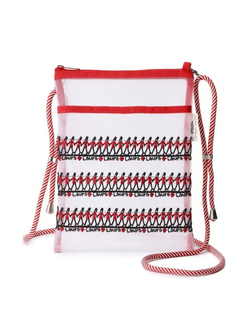 【大人気コラボ!/一部店舗限定/追加生産なし】近沢レース店*ローラ アシュレイ ビンテージソルジャー レース サコッシュ LAURA ASHLEY HOME ローラ アシュレイ バッグ ショルダーバッグ ブラック ホワイト【送料無料】[Rakuten Fashion]のサムネイル