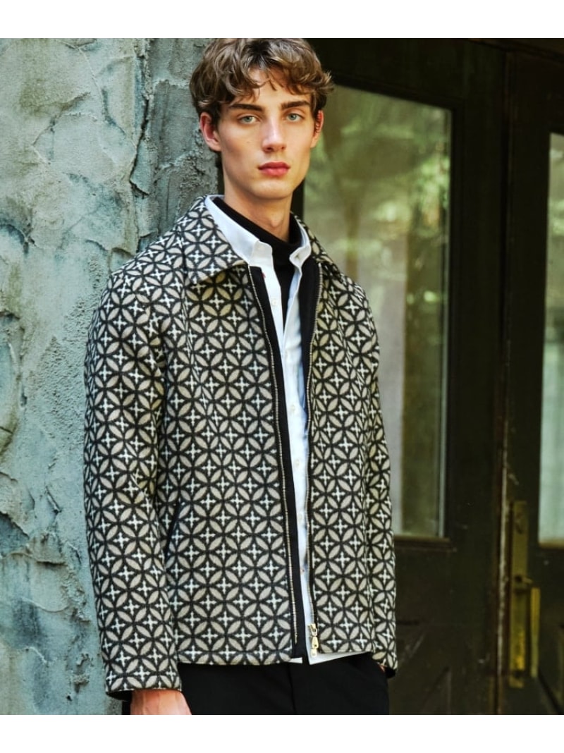 【SALE／40%OFF】ウールオーバーラップサークル ジップアップジャケット DRESSTERIOR ドレステリア ジャケット・アウター ブルゾン・ジャンパー ベージュ【RBA_E】【送料無料】[Rakuten Fashion]のサムネイル