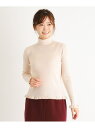 リブタートルフリルニット LAURA ASHLEY ローラ アシュレイ トップス ニット ブラック ホワイト ブルー パープル【送料無料】[Rakuten Fa...