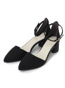 【SALE/80%OFF】アンクルストラップ太ヒールセパレートパンプス ESPERANZA エスペランサ シューズ・靴 パンプス ベージュ ブラック ブルー ピ...