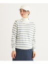 【SALE/50%OFF】ボーダーデザイン ハイネック長袖セーター adabat アダバット トップス ニット ホワイト グレー ネイビー【RBA_E】【送料無...