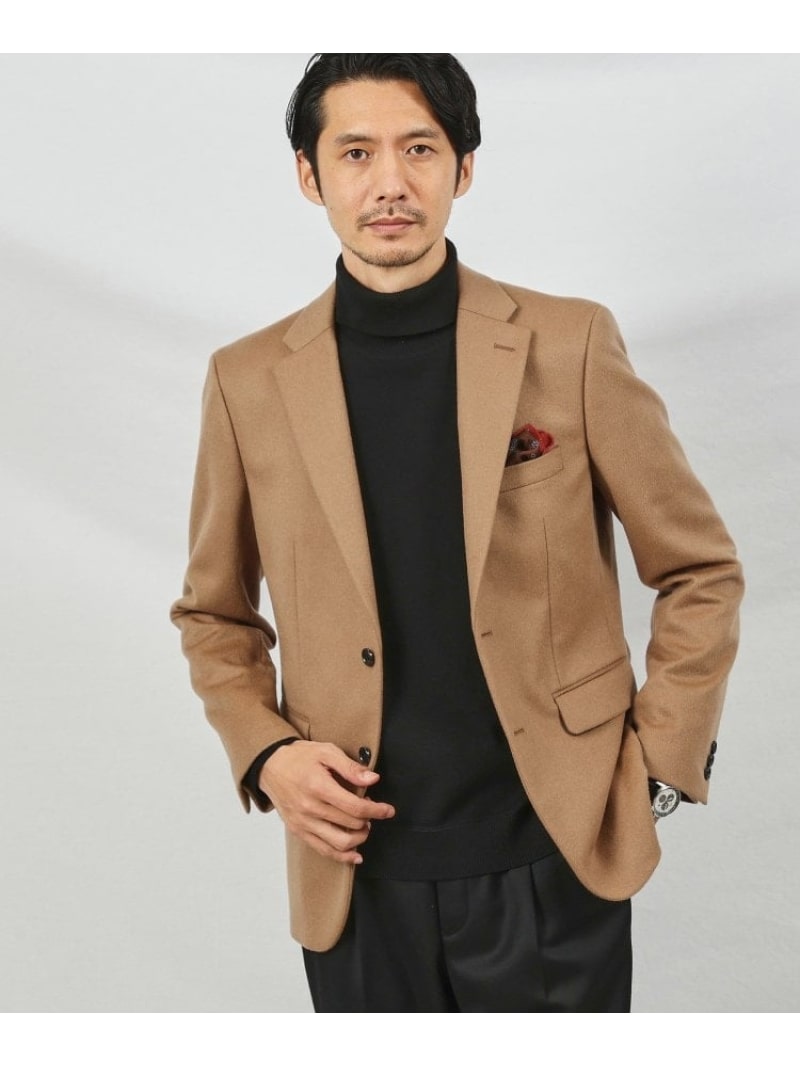 【SALE／40%OFF】【ウールカシミヤブレンド】ビーバー ジャケット TAKEO KIKUCHI タケオキクチ ジャケット・アウター テーラードジャケット・ブレザー ベージュ ネイビー【RBA_E】【送料無料】[Rakuten Fashion]