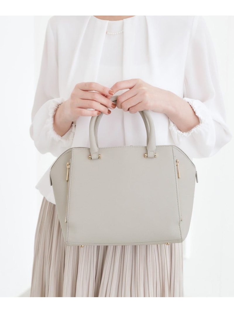 【人間工学】タテZipバーハンドル2WAYトート grove グローブ バッグ トートバッグ ブラック ブルー【先行予約】*【送料無料】[Rakuten Fashion]