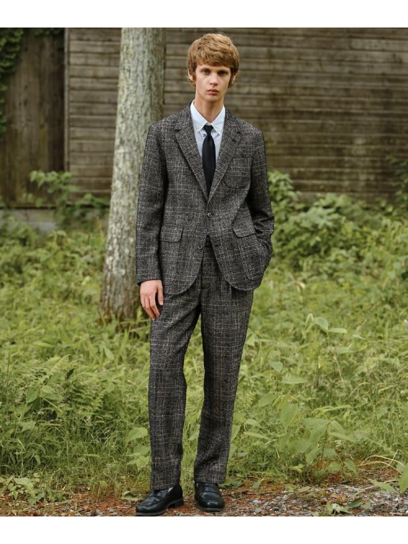 【セットアップ可】ループグレンチェック リラックスジャケット DRESSTERIOR ドレステリア ジャケット・アウター テーラードジャケット・ブレザー グレー【先行予約】*【送料無料】[Rakuten Fashion]