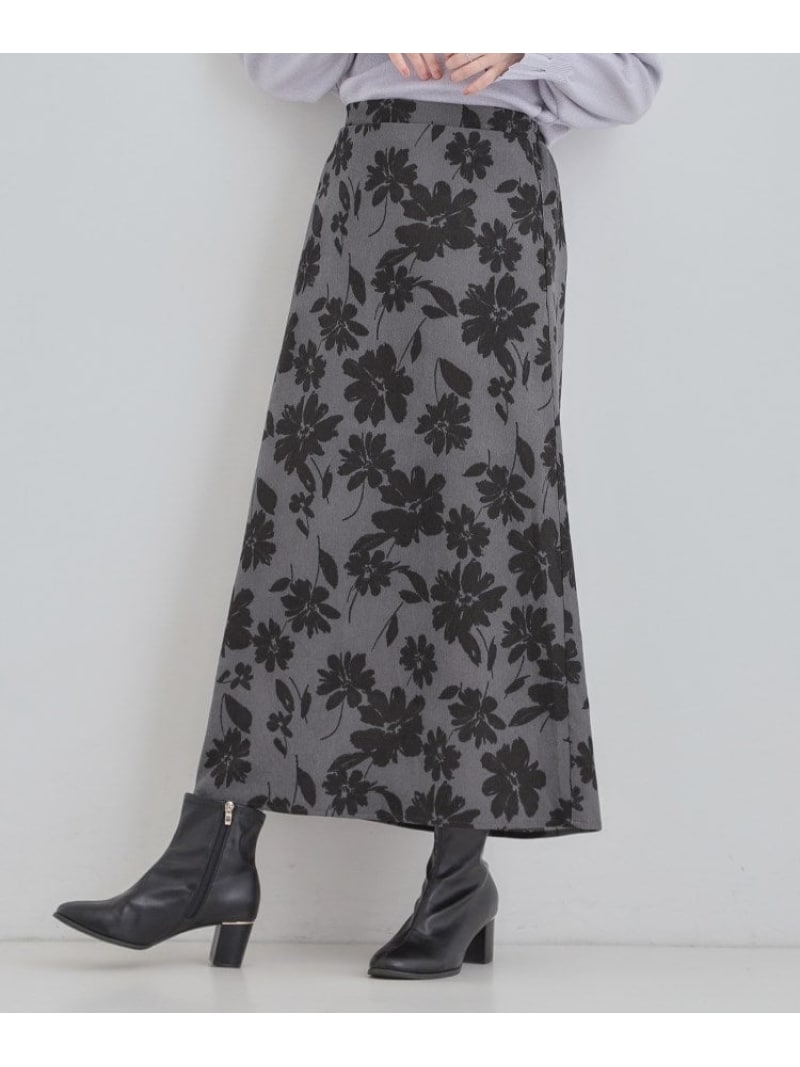 【SALE／15%OFF】花柄スカート SHOO・LA・RUE シューラルー スカート ロング・マキシスカート ベージュ ブルー ブラウン グレー【RBA_E】[Rakuten Fashion]