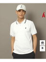 【SALE/40%OFF】UVカット/吸水速乾 ハイゲージ ドライカノコ ポロシャツ ADABAT STREAM アダバット トップス ポロシャツ ホワイト ベ...