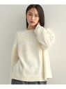 【SALE/30%OFF】フェアアイル柄ニット【洗濯機洗い可】 OPAQUE.CLIP オペークドットクリップ トップス ニット ブラウン ホワイト【RBA_E...