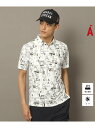 【SALE/30%OFF】UVカット/吸水速乾 タイポグラフィポロシャツ ADABAT STREAM アダバット トップス ポロシャツ ホワイト ブラック【RB...